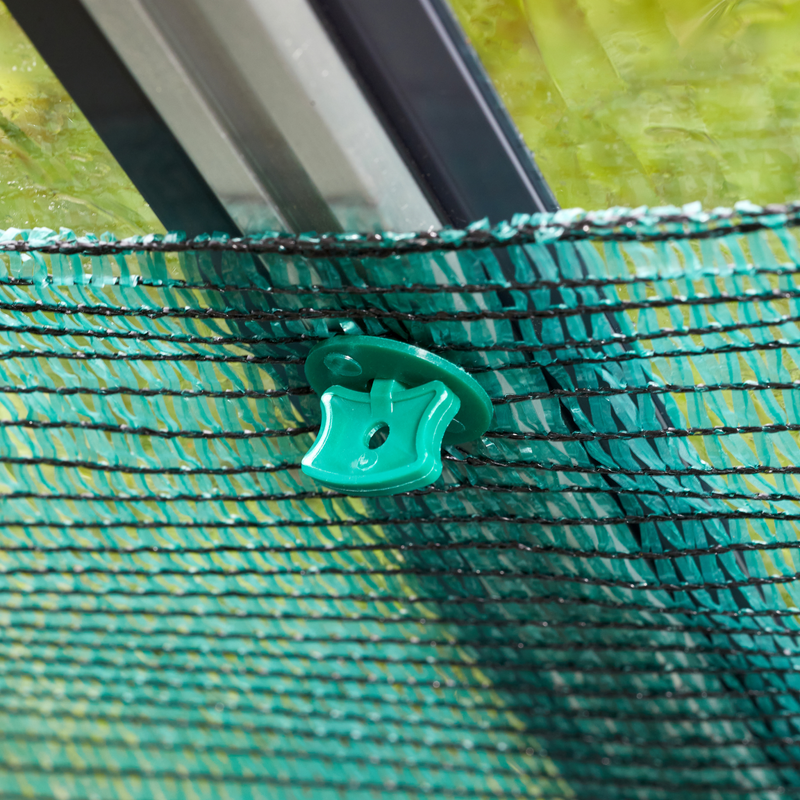 Greenhouse FixClips 30 Pack, Aluminium Frame Clip Set for Shading Mesh and Insulation | Greenhouse Accessories | 5050642070584 5050642070584 | AllotMate Essentials