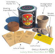 Hot Chilli Plant Grow Kit – Gift for Gardeners | The Plant Gift Co. | Chilli Growing Kit | THEPLANTCO-HOTCHILLIPLANTS  | AllotMate Essentials