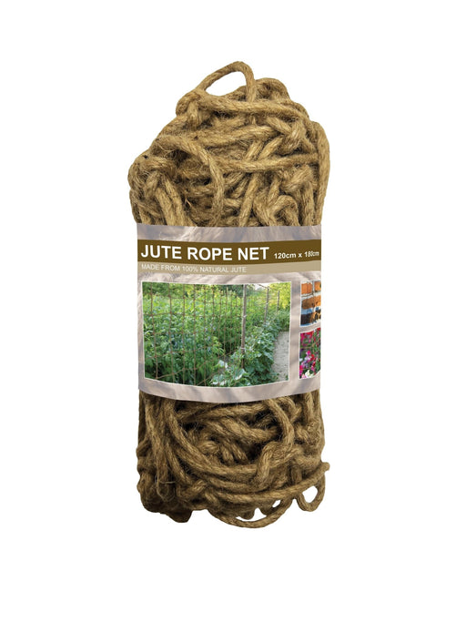 Jute Rope Net 120cm x 180cm, Natural Plant Support Netting for Climbing Plants | Plant Support Netting |   | AllotMate Essentials