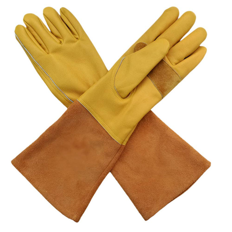 Long Leather Gardening Gauntlet for Pruning Roses and Brambles - The Noble Badger Evershot | Leather Gloves | NB1138855512  | AllotMate Essentials