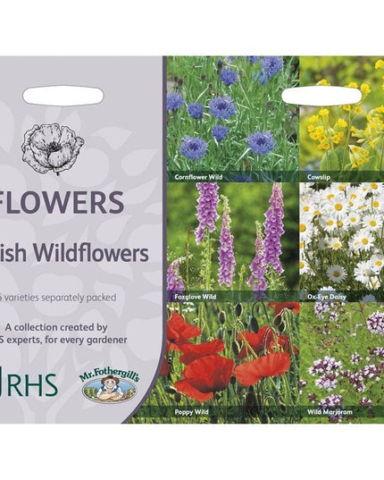RHS British Wildflowers – Native Seed Mix for Pollinators | Mr Fothergill’s | Flower Seeds | 30614 5011775290423 | AllotMate Essentials