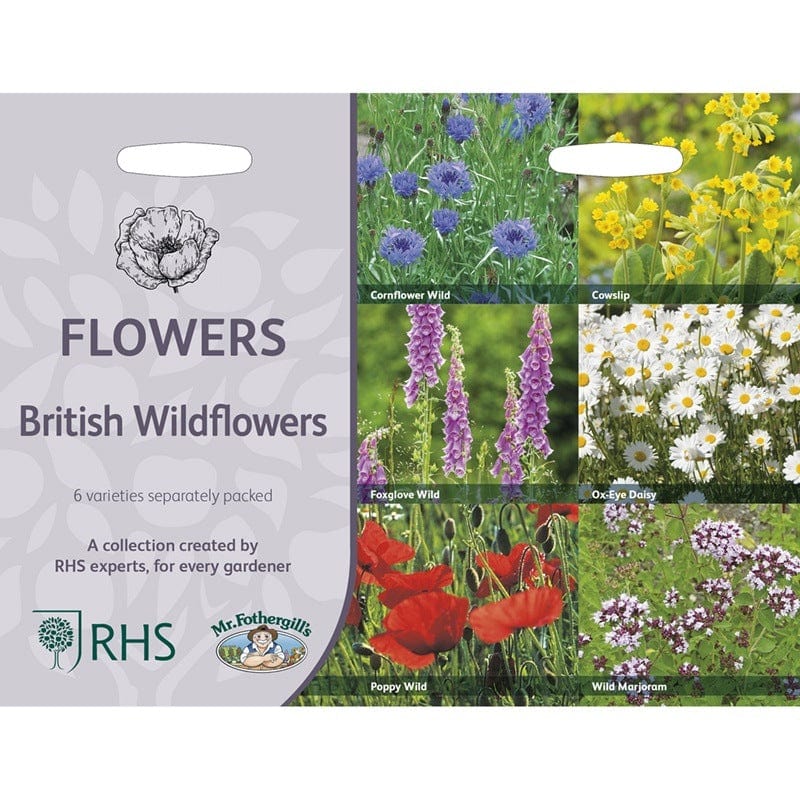 RHS British Wildflowers – Native Seed Mix for Pollinators | Mr Fothergill’s | Flower Seeds | 30614 5011775290423 | AllotMate Essentials
