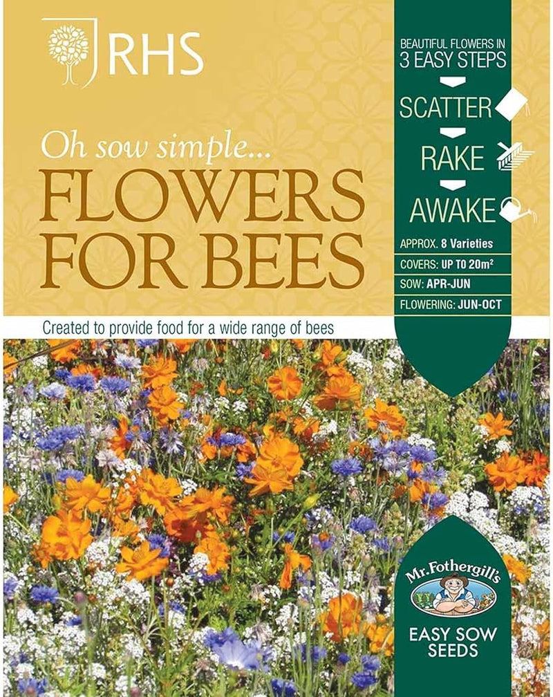 Mr Fothergill’s RHS Flowers For Bees Easy Sow Seeds 20g Box | Flower Seeds | 5011775335797 5011775335797 | AllotMate Essentials