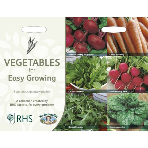 RHS Vegetables for Easy Growing – Beginner - Friendly Veg Seed Kit | Mr Fothergill’s | Vegetable Seeds | 30555 5011775290454 | AllotMate Essentials