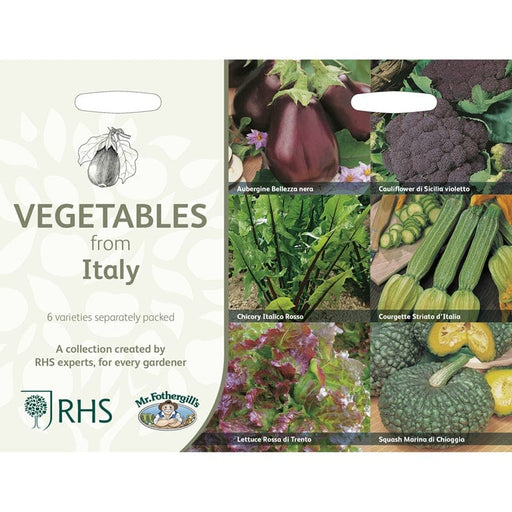 RHS Italian Vegetables – Italy Mediterranean Seed Mix | Mr Fothergill’s | Vegetable Seeds | 30385 5011775290478 | AllotMate Essentials