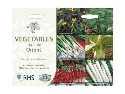 RHS Oriental Vegetables – Asian - Inspired Grow Your Own Kit | Mr Fothergill’s | Vegetable Seeds | 30613 5011775290485 | AllotMate Essentials