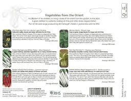 RHS Oriental Vegetables – Asian - Inspired Grow Your Own Kit | Mr Fothergill’s | Vegetable Seeds | 30613 5011775290485 | AllotMate Essentials
