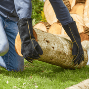 Premium Suede Gauntlet Gloves L, Thorn Resistant | Gardening Gloves | 4510015 5050642049078 | AllotMate Essentials