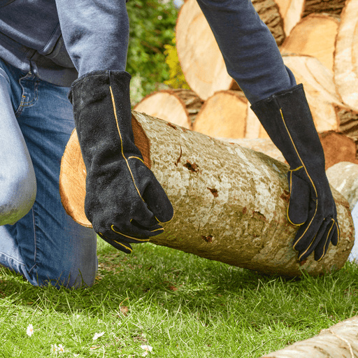 Premium Suede Gauntlet Gloves L, Thorn Resistant | Gardening Gloves | 4510015 5050642049078 | AllotMate Essentials