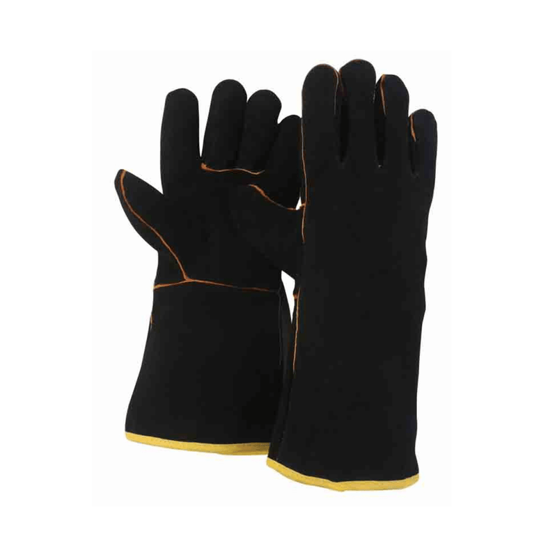 Premium Suede Gauntlet Gloves Size Large, Heavy Duty Gardening Gloves for Tough Tasks | Gardening Gloves | 4510015 5050642049078 | AllotMate Essentials