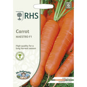 RHS Carrot Maestro F1 Seeds Nantes Variety by Mr Fothergills | Vegetable Seeds | 5011775273488 5011775273488 | AllotMate Essentials
