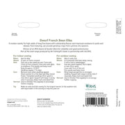 RHS Dwarf French Bean Elba Seeds | Vegetable Seeds | 32592 5011775325927 | AllotMate Essentials