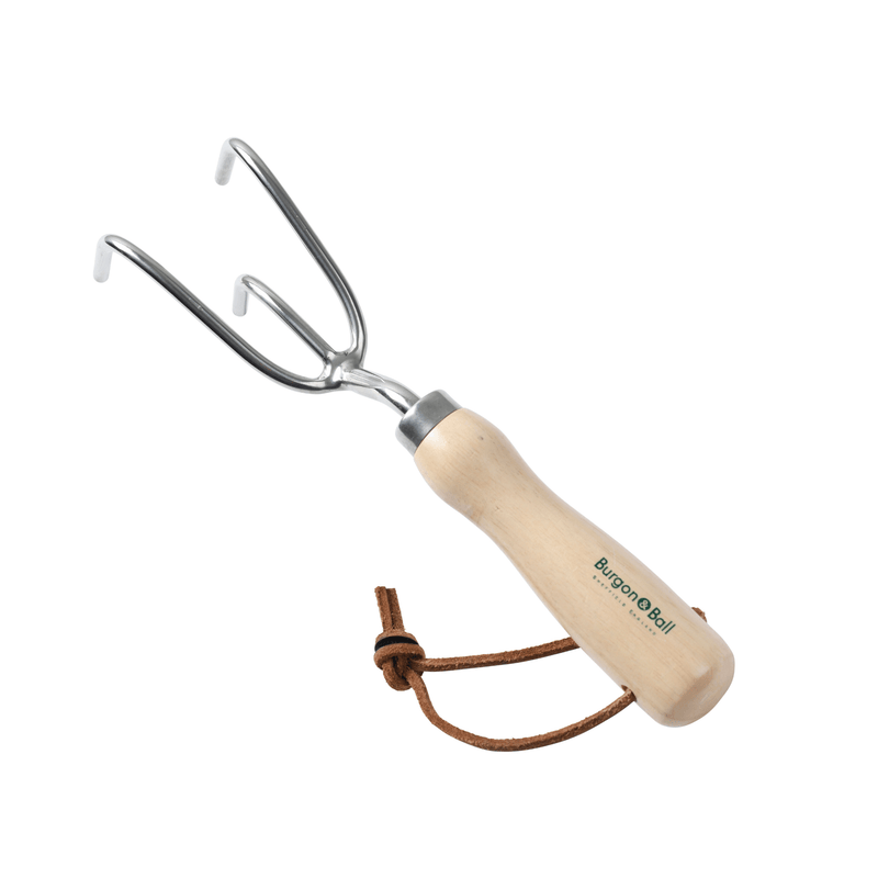 RHS Endorsed Stainless Steel Claw Cultivator by Burgon & Ball | Hand cultivator | GTH/SCCRHS 5019360008514 | AllotMate Essentials
