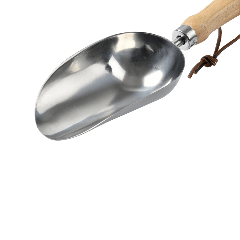 RHS Endorsed Stainless Steel Compost Scoop by Burgon & Ball | Compost Scoop | GTH/SCSRHS 5019360008422 | AllotMate Essentials