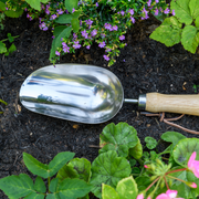 RHS Endorsed Stainless Steel Compost Scoop by Burgon & Ball | Compost Scoop | GTH/SCSRHS 5019360008422 | AllotMate Essentials