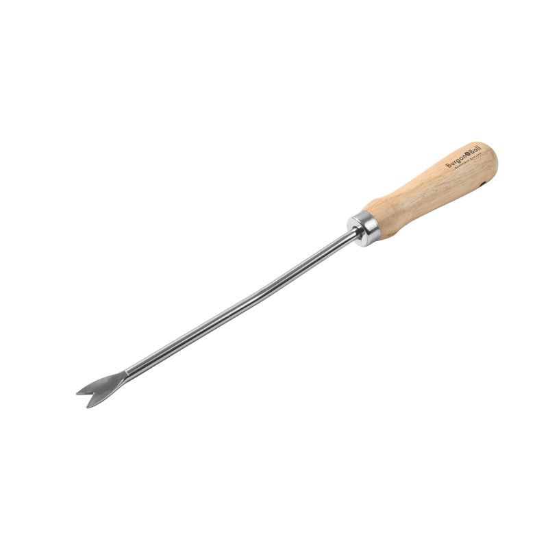 RHS Endorsed Stainless Steel Dandelion Weeder by Burgon & Ball | Hand weeding tool | GTH/SDWRHS 5019360008545 | AllotMate Essentials