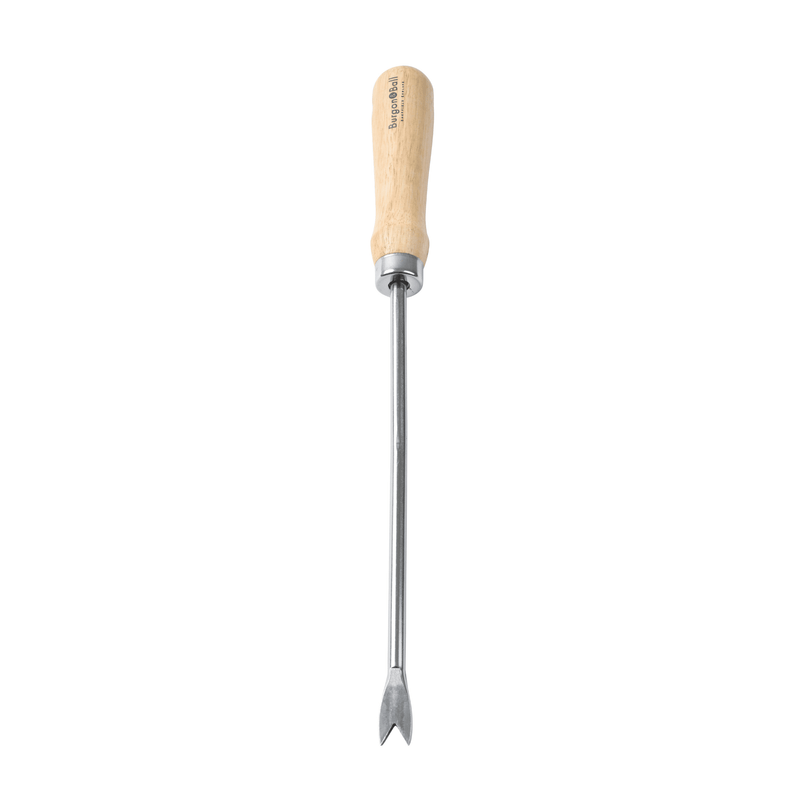 RHS Endorsed Stainless Steel Dandelion Weeder by Burgon & Ball | Hand weeding tool | GTH/SDWRHS 5019360008545 | AllotMate Essentials