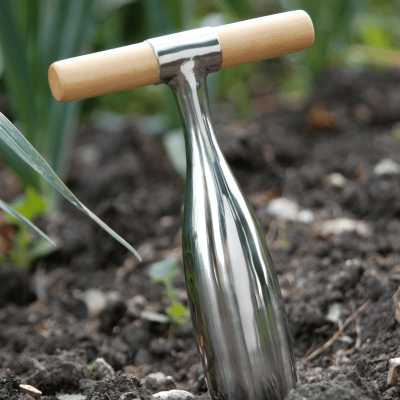 RHS Endorsed Stainless Steel Dibber by Burgon & Ball | Dibber | GTH/SDBRHS 5019360008453 | AllotMate Essentials