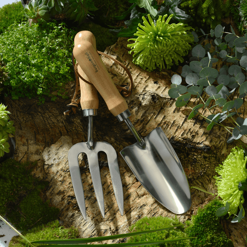 RHS Endorsed Stainless Steel Hand Fork by Burgon & Ball | Hand fork | GTH/SHFRHS 5019360008484 | AllotMate Essentials