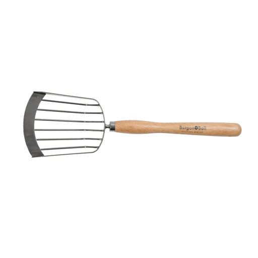 RHS Endorsed Stainless Steel Potato Harvesting Scoop by Burgon & Ball | Potato harvesting tool | GTH/POTSCOOPRHS 5019360008576 | AllotMate Essentials