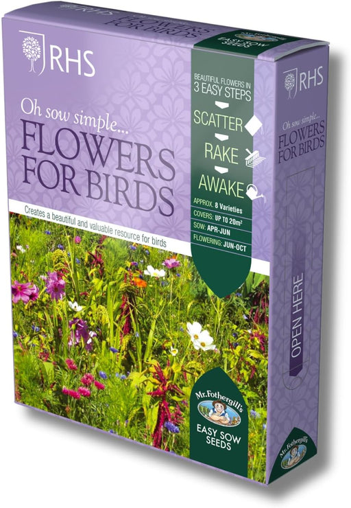 RHS Flowers For Birds Easy Sow Seeds 20g Box | Flower Seeds | 5011775335766 5011775335766 | AllotMate Essentials