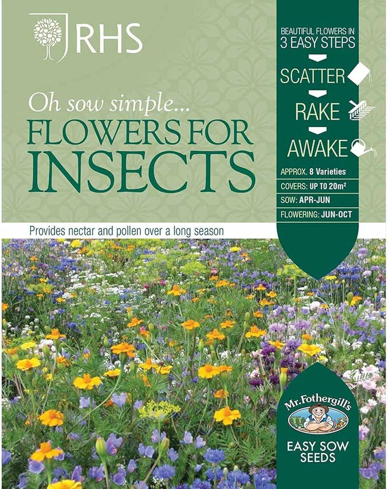 RHS Flowers For Insects Easy Sow Seeds 20g Box | Flower Seeds | 5011775335773 5011775335773 | AllotMate Essentials