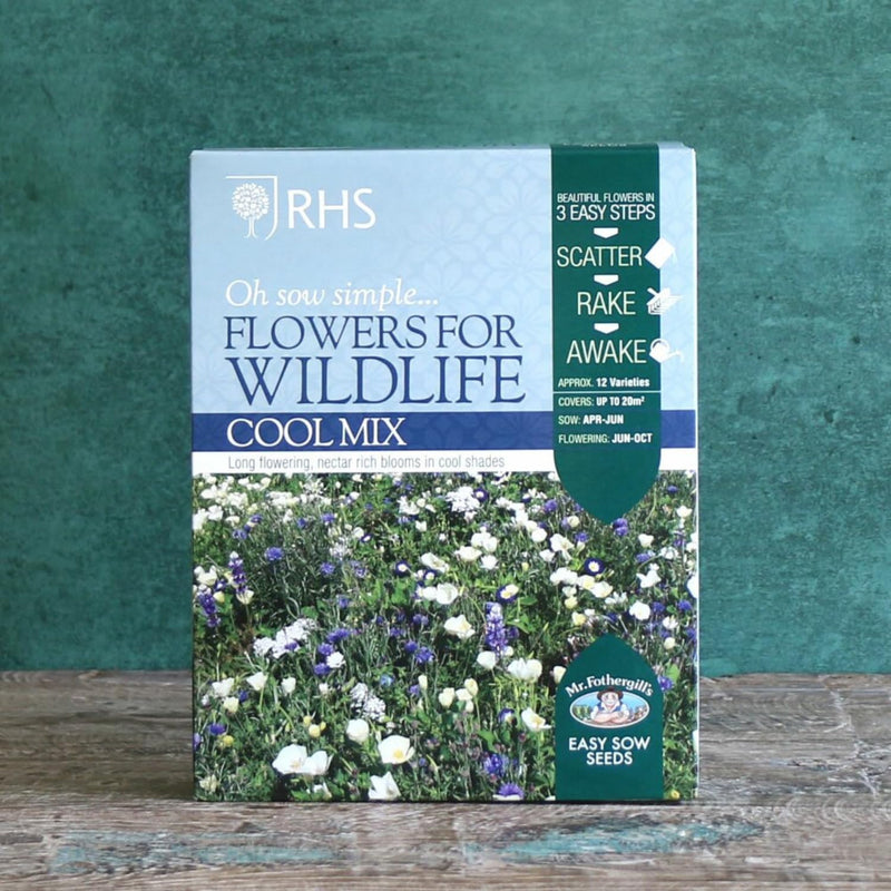 RHS Flowers For Wildlife Cool Mix Easy Sow Seeds 20g Box | Flower Seeds | 5011775335742 5011775335742 | AllotMate Essentials