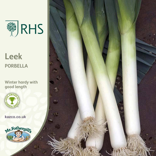 RHS LEEK Porbella | Vegetable Seeds | 32589 5011775325897 | AllotMate Essentials