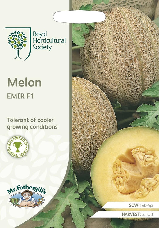RHS MELON Emir F1 | Fruit seeds | 25078 5011775273617 | AllotMate Essentials