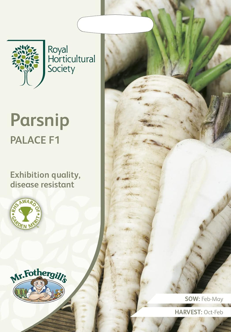 RHS PARSNIP Palace F1 | Vegetable Seeds | 17205 5011775273648 | AllotMate Essentials