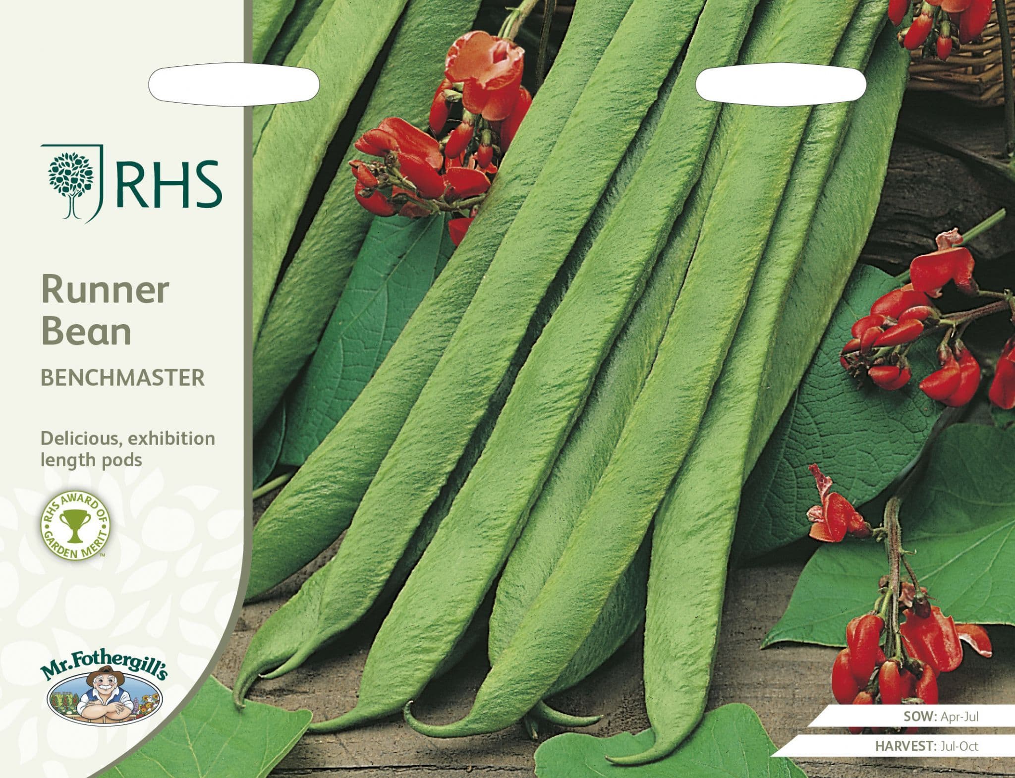 RHS Runner Bean Benchmaster Seeds | Mr Fothergill's | Shop now at ...