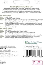 RHS Squash Butternut Harrier F1 Vegetable, 10 Seeds | Vegetable Seeds | 20606 5011775273730 | AllotMate Essentials