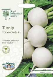 RHS Turnip Tokyo Cross F1 500 Seeds | Vegetable Seeds | 17125 5011775273808 | AllotMate Essentials