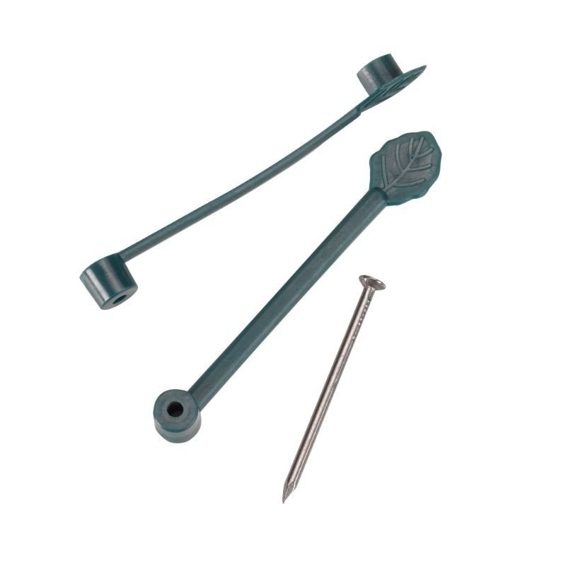 Smart Garden StemFix (10 Pack): Nail-In Plant Ties with Snap-Over Loop for Training Climbers on Fences, Sheds and Wooden Structures | Plant ties and supports | 5050642070928 5050642070928 | AllotMate Essentials