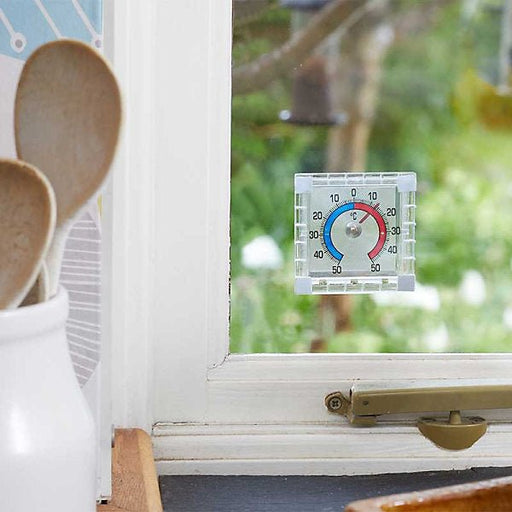 Smart Garden Window Thermometer: Stick-On Outdoor Thermometer You Read From Indoors, Accurate to Within 0.5°C, No Batteries Needed | Thermometer | 5050642078542 5050642078542 | AllotMate Essentials