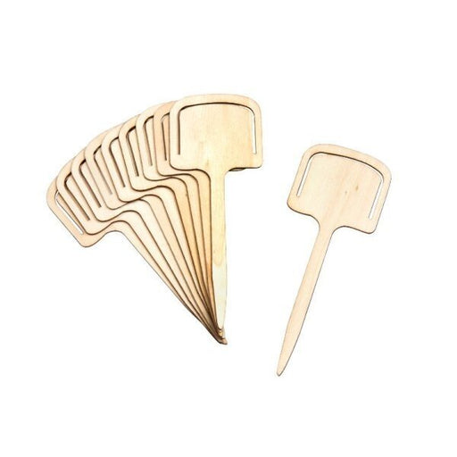 Smart Garden Wooden T Plant Labels (12.5cm, 10 Pack): Compostable, Plastic-Alternative Labels for Seed Trays, Pots and Seedlings | Plant Labels | 5050642078528 5050642078528 | AllotMate Essentials
