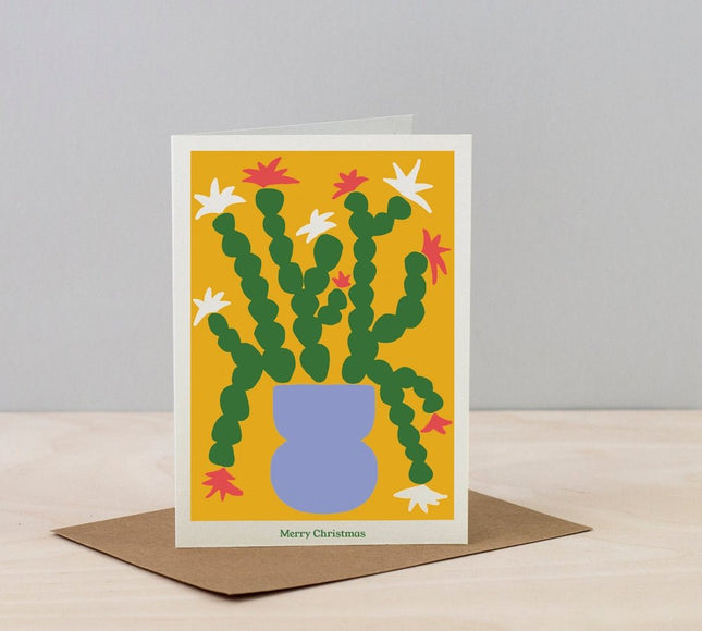 Studio Wald Christmas Plant Card - Cactus | Christmas Card | XBC1 | AllotMate Essentials