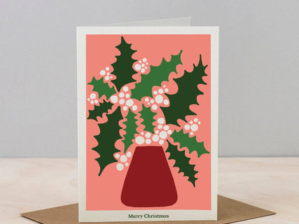 Studio Wald Christmas Plant Card - Holly | Christmas Card | XBC2 | AllotMate Essentials