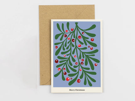 Studio Wald Christmas Plant Card - Mistletoe | Christmas Card | XBC5 | AllotMate Essentials