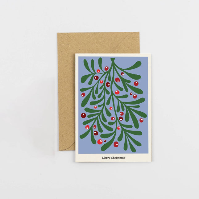 Studio Wald Christmas Plant Card - Mistletoe | Christmas Card | XBC5 | AllotMate Essentials