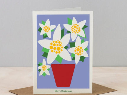 Studio Wald Christmas Plant Card - Poinsettia | Christmas Card | XBC3 | AllotMate Essentials