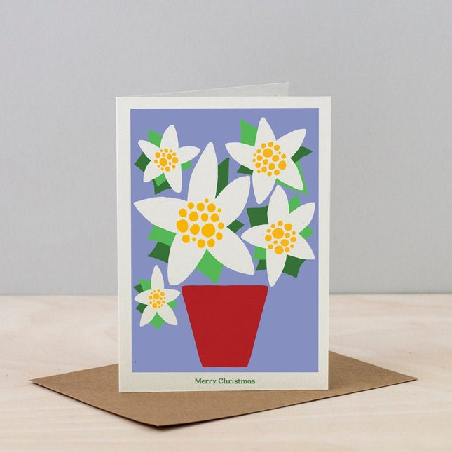 Studio Wald Christmas Plant Card - Poinsettia | Christmas Card | XBC3 | AllotMate Essentials