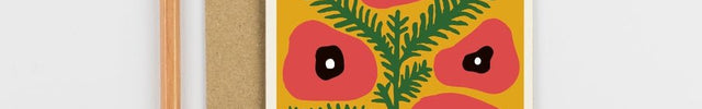 Studio Wald Christmas Plant Card - Poppy | Christmas Card | XBC6 | AllotMate Essentials