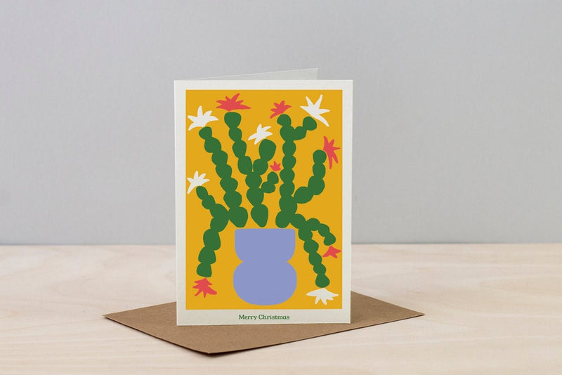 Studio Wald Christmas Plants Cards (Pack of 6): Six Botanical Christmas Card Designs on Thick Soft White Board, Boxed, Made in the UK | Christmas Cards | 5060918580648 5060918580648 | AllotMate Essentials