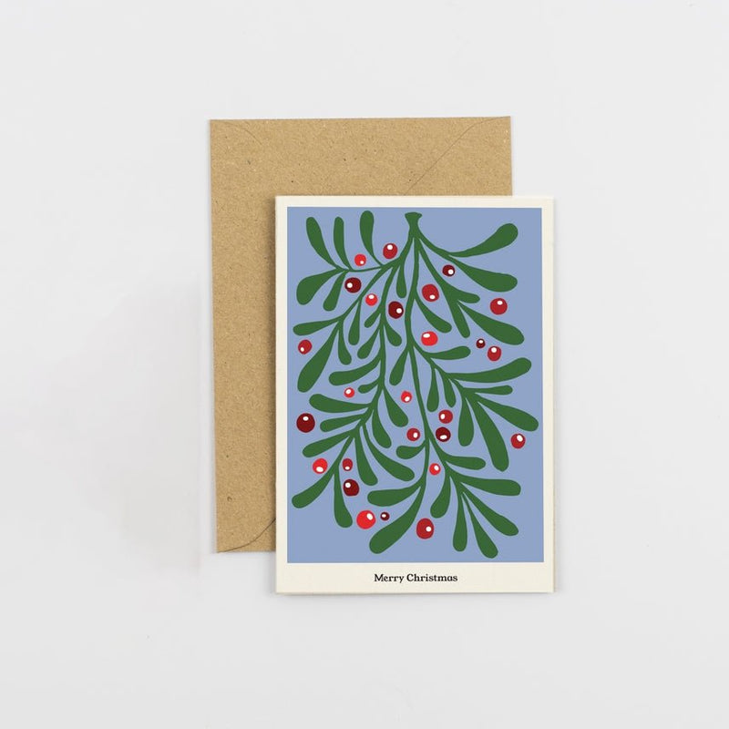 Studio Wald Christmas Plants Cards (Pack of 6): Six Botanical Christmas Card Designs on Thick Soft White Board, Boxed, Made in the UK | Christmas Cards | 5060918580648 5060918580648 | AllotMate Essentials