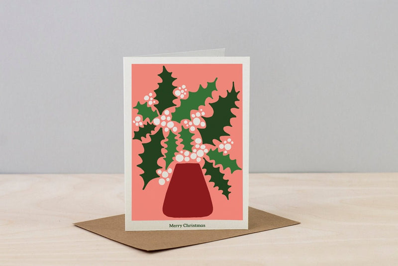 Studio Wald Christmas Plants Cards (Pack of 6): Six Botanical Christmas Card Designs on Thick Soft White Board, Boxed, Made in the UK | Christmas Cards | 5060918580648 5060918580648 | AllotMate Essentials