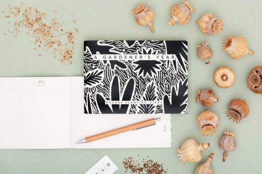 Gardener’s Diary – Black & White Illustrated Journal | Studio Wald | Diary | WGDY | AllotMate Essentials
