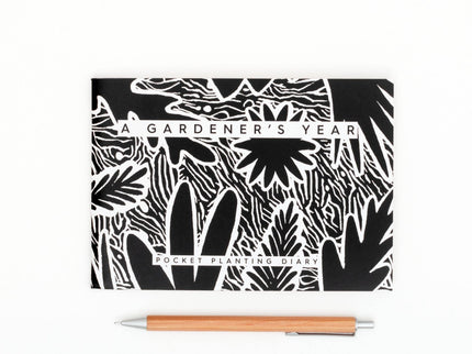 Gardener’s Diary – Black & White Illustrated Journal | Studio Wald | Diary | WGDY | AllotMate Essentials