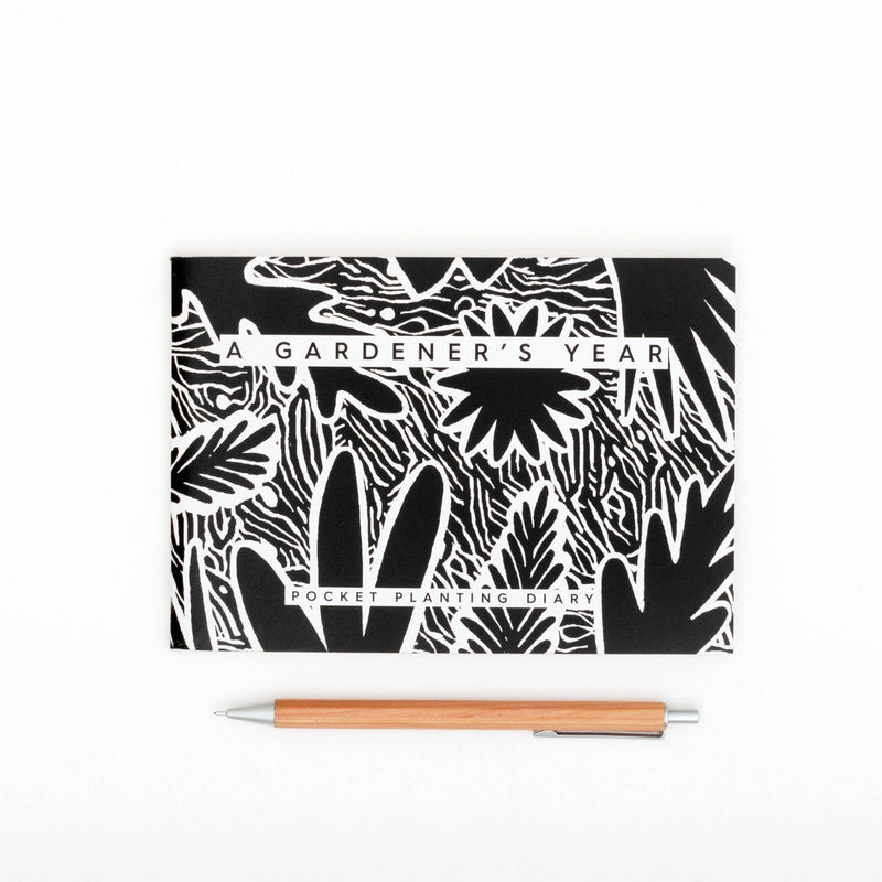 Gardener’s Diary – Black & White Illustrated Journal | Studio Wald | Diary | WGDY | AllotMate Essentials