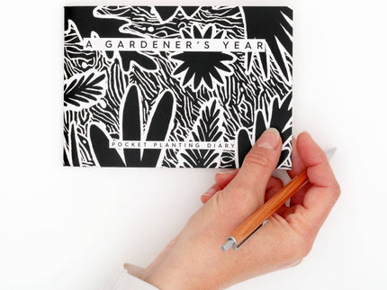 Gardener’s Diary – Black & White Illustrated Journal | Studio Wald | Diary | WGDY | AllotMate Essentials